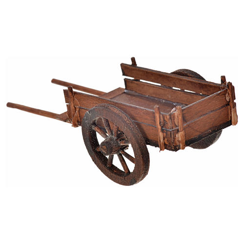 Neapolitan Nativity scene accessory, empty cart 4x12x5 2