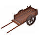 Mini charrette en bois crèche Napolitaine 4x12x5 cm s1