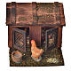 <br>Pequeno galinheiro com galinhas terracota 6x7x6 cm presépio napolitano s1