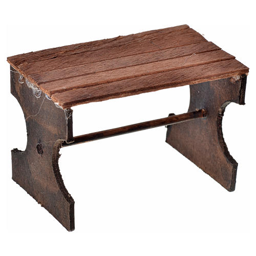 Mini table en bois crèche Napolitaine 5x7x4,5 cm 1