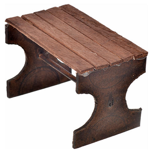 Mini table en bois crèche Napolitaine 5x7x4,5 cm 2