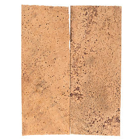 Paisagens, Cenários de Papel e Painéis para Presépio: Tábua cortiça natural 2 peças 27x9x0,5 cm