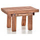 Table en bois, miniature crèche 8,5x6x5,5 cm s1
