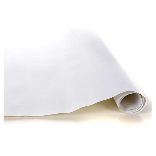 Rollo papel blanco terciopelo cm. 70x50 1