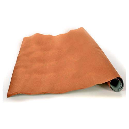 Rollo papel marrón terciopelo cm. 70x50 1