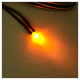 Lâmpadas LED 3 mm luz amarela para controladores de efeitos da linha Frisalight