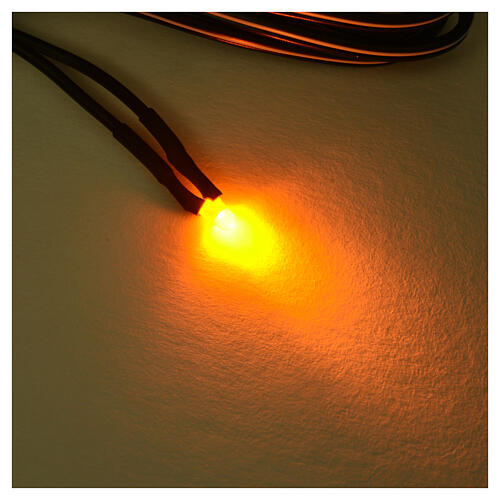 Lâmpadas LED 3 mm luz amarela para controladores de efeitos da linha Frisalight 2