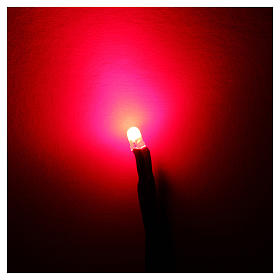 LED diámetro 3 mm. luz roja para centralitas Frisalight