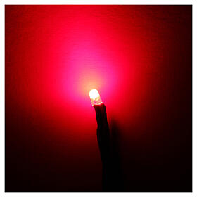 Lâmpadas LED 3 mm luz vermelha para controladores de efeitos da linha Frisalight