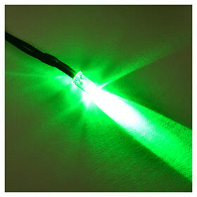 Lâmpada LED diâmetro 5 mm luz verde para artigos da linha Frisalight