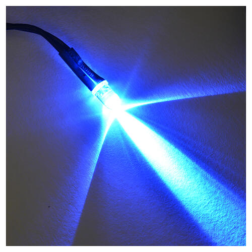 Lâmpada LED diâmetro 5 mm luz azul para artigos da linha Frisalight 2
