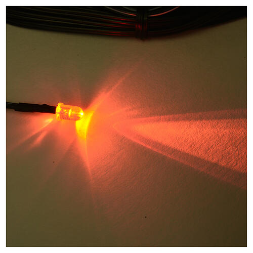 Lâmpada LED diâmetro 5 mm luz laranja para artigos da linha Frisalight 2