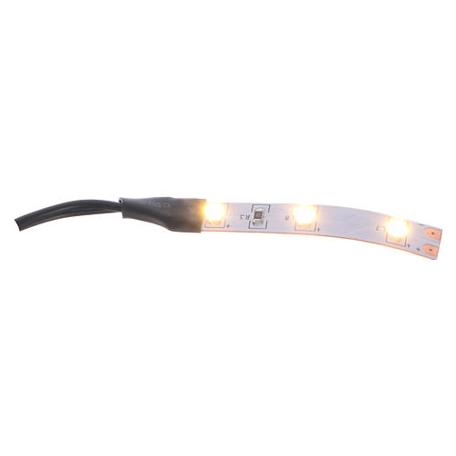 LED strip with 3 lights 0,8x4cm, warm white for Frisalight 1