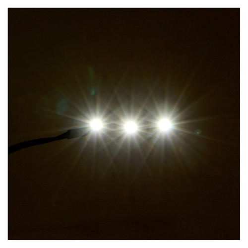Tira de 3 LED cm. 0.8x4 cm. blanca fría para Frisalight 2
