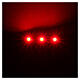 Fita 3 lâmpadas LED luz vermelha para artigos da linha Frisalight - 0,8x4 cm s2
