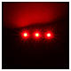 LED strip with 3 lights 0,8x4cm, red for Frisalight s2