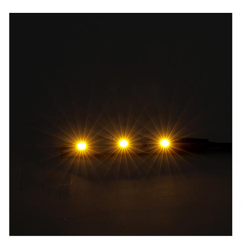 Fita 3 lâmpadas LED luz amarela para artigos da linha Frisalight - 0,8x4 cm 2