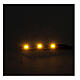 Fita 3 lâmpadas LED luz amarela para artigos da linha Frisalight - 0,8x4 cm s2
