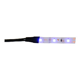 Fita 3 lâmpadas LED luz azul para artigos da linha Frisalight - 0,8x4 cm
