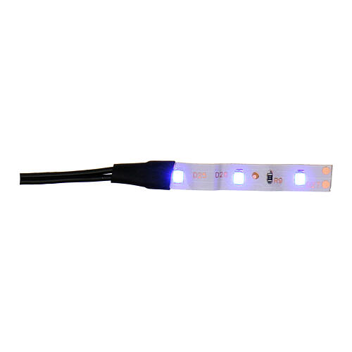 Fita 3 lâmpadas LED luz azul para artigos da linha Frisalight - 0,8x4 cm 1