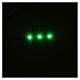 LED strip with 3 lights 0,8x4cm, green for Frisalight s2