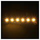 Fita 6 lâmpadas LED luz branca quente para artigos da linha Frisalight - 0,8x8 cm s2