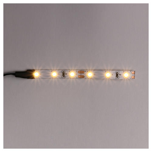 LED strip with 6 lights 0,8x8cm, warm white for Frisalight 1