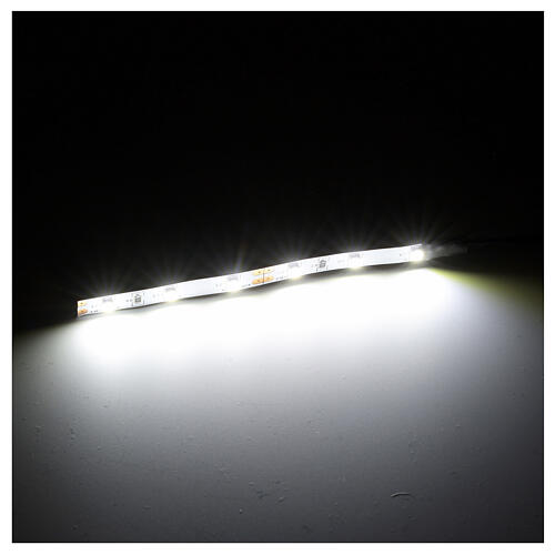 LED strip with 6 lights 0,8x8cm, cold white for Frisalight 2