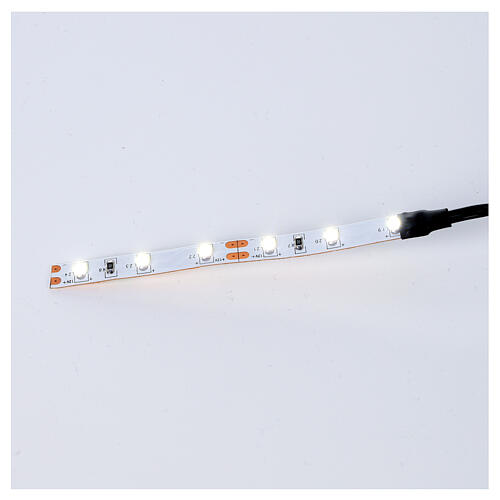 LED strip with 6 lights 0,8x8cm, cold white for Frisalight 3