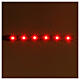 Fita 6 lâmpadas LED luz vermelha para artigos da linha Frisalight - 0,8x8 cm s2