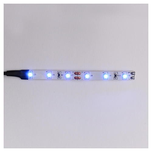 Tira de 6 LED cm. 0.8x8 cm. azul Frisalight 1