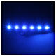 Tira de 6 LED cm. 0.8x8 cm. azul Frisalight s2