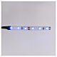 Fita 6 lâmpadas LED luz azul para artigos da linha Frisalight - 0,8x8 cm s1