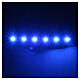 Fita 6 lâmpadas LED luz azul para artigos da linha Frisalight - 0,8x8 cm s2
