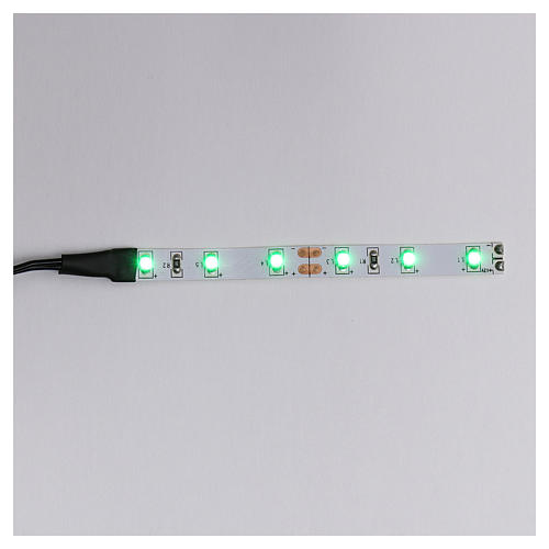 LED strip with 6 lights 0,8x8cm, green for Frisalight 1