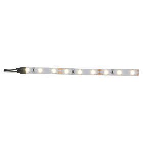 Fita 9 lâmpadas LED luz branca quente para artigos da linha Frisalight - 0,8x12 cm
