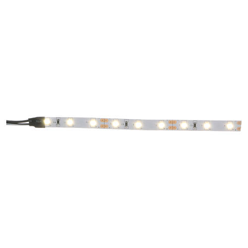 Fita 9 lâmpadas LED luz branca quente para artigos da linha Frisalight - 0,8x12 cm 1