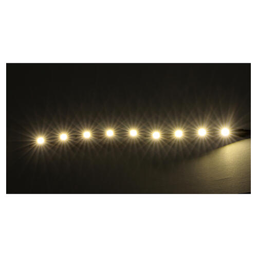 Fita 9 lâmpadas LED luz branca quente para artigos da linha Frisalight - 0,8x12 cm 2