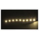 Fita 9 lâmpadas LED luz branca quente para artigos da linha Frisalight - 0,8x12 cm s2