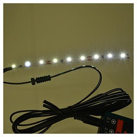 LED strip with 9 lights 0,8x12cm, cold white for Frisalight