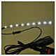 LED strip with 9 lights 0,8x12cm, cold white for Frisalight s2