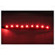Fita 9 lâmpadas LED luz vermelha para artigos da linha Frisalight - 0,8x12 cm s2