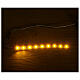 LED strip with 9 lights 0,8x12cm, yellow for Frisalight s3