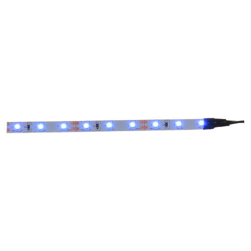 Fita 9 lâmpadas LED luz azul para artigos da linha Frisalight - 0,8x12 cm 1