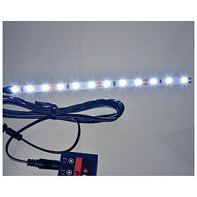 Fita 12 LED 0,8x16 cm branco frio para Frisalight