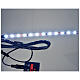 LED strip with 12 lights 0,8x16cm, white for Frisalight s2