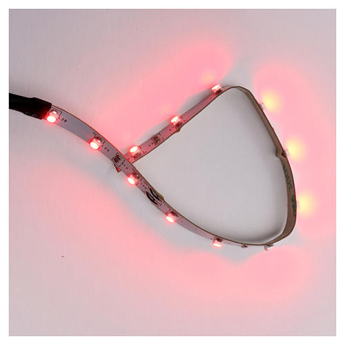 LED strip with 12 lights 0,8x16cm, red for Frisalight 1