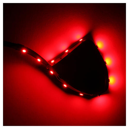 LED strip with 12 lights 0,8x16cm, red for Frisalight 2