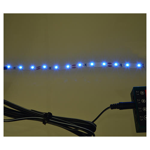 LED strip with 12 lights 0,8x16cm, blue for Frisalight 2