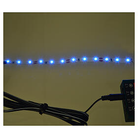 Fita 12 LED 0,8x16 cm azul escuro para Frisalight